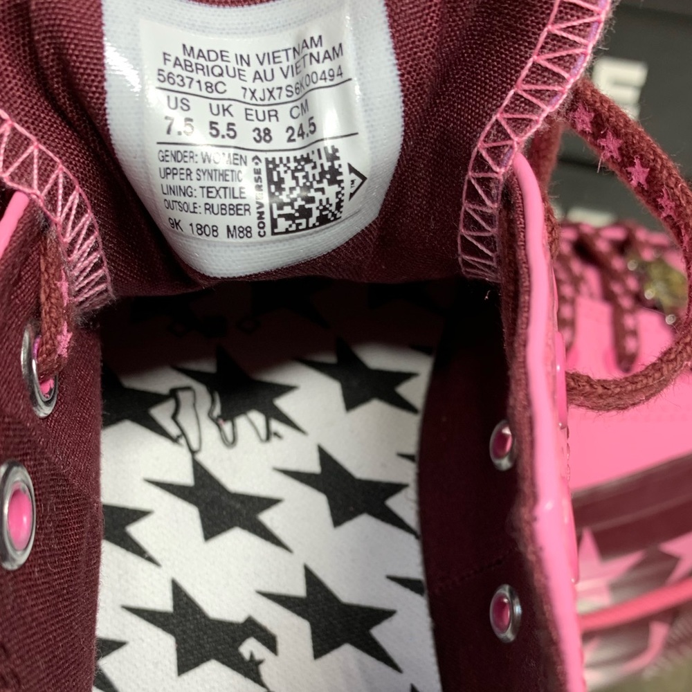 ❤️ Converse CTAS LIFT OX Patent pink dark burgundy - Picture 7 of 8